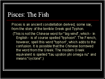 Pisces: The Fish