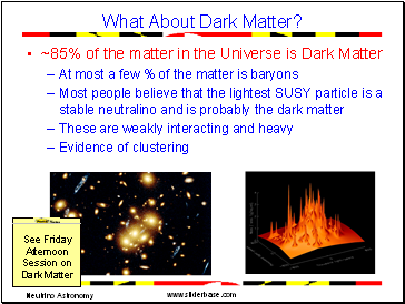 What About Dark Matter?