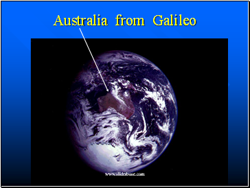 Australia from Galileo