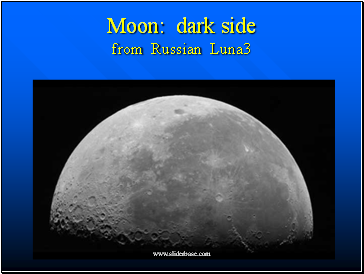 Moon: dark side from Russian Luna3