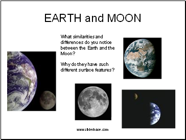 Earth and moon