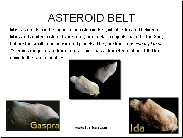 Asteroid belt