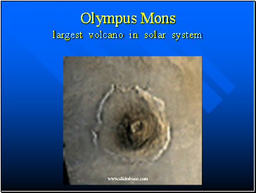 Olympus Mons largest volcano in solar system