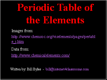 Periodic Table of the Elements