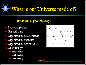 What is our Universe made of?