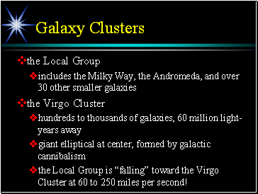 Galaxy Clusters