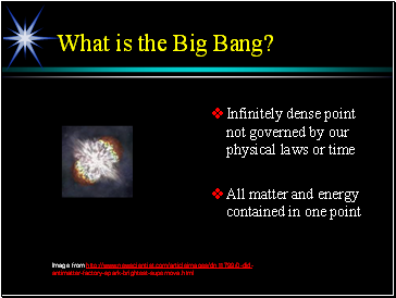 What is the Big Bang?