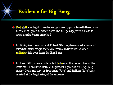 Evidence for Big Bang
