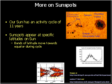 More on Sunspots