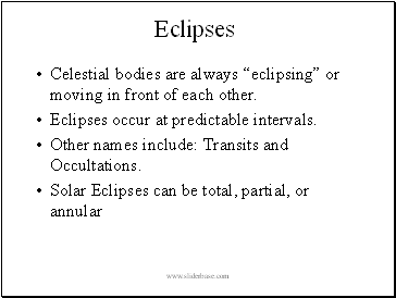 Eclipses