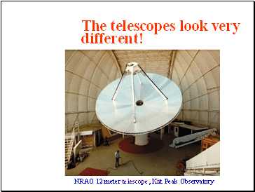 The telescopes look very different!