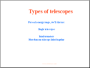 Types of telescopes