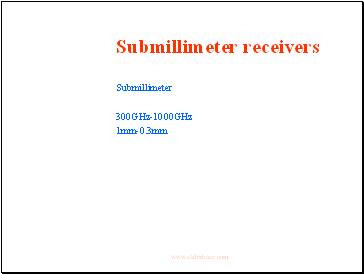 Submillimeter receivers