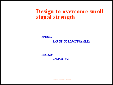 Design to overcome small signal strength