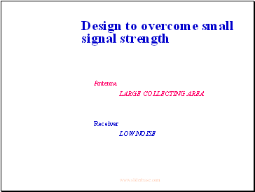 Design to overcome small signal strength