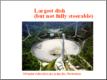 Largest dish (but not fully steerable)