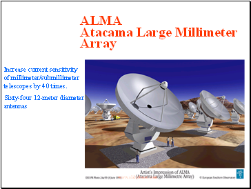 ALMA Atacama Large Millimeter Array