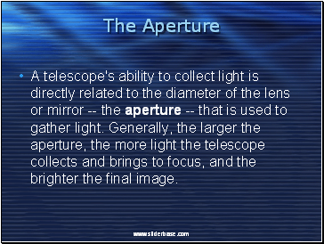 The Aperture