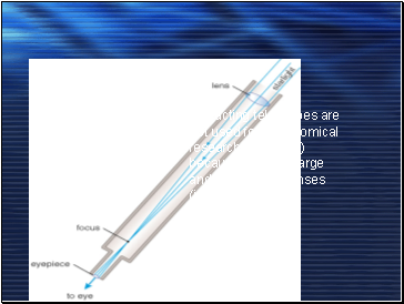 Refracting telescopes are