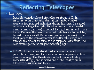 Reflecting Telescopes