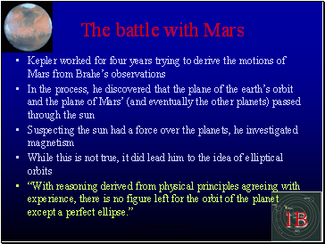 The battle with Mars
