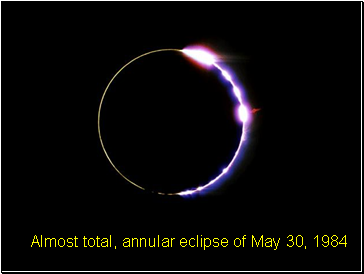 Almost total, annular eclipse of May 3, 1984