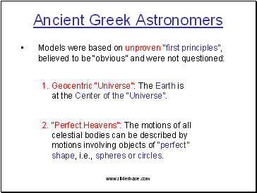 Ancient Greek Astronomers