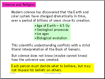 Science and Religion