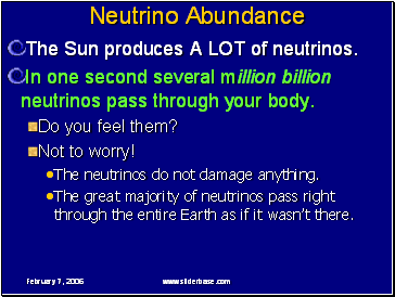 Neutrino Abundance