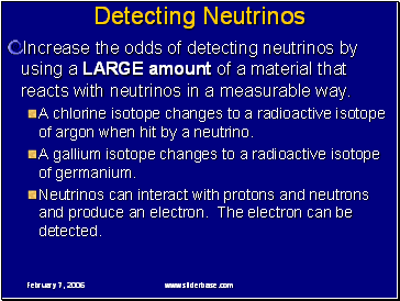 Detecting Neutrinos