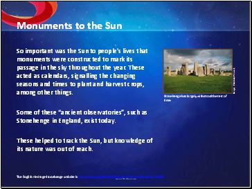 Monuments to the Sun