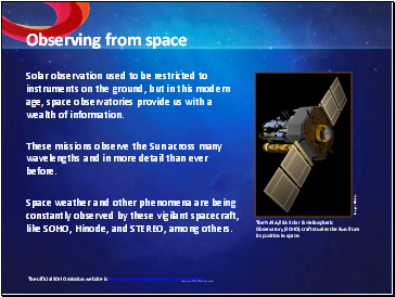 Observing from space