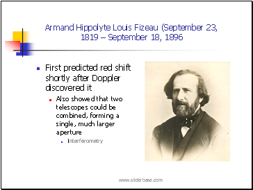 Armand Hippolyte Louis Fizeau (September 23, 1819  September 18, 1896