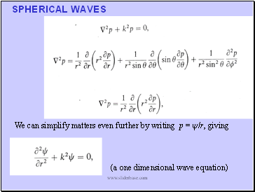 SPHERICAL WAVES