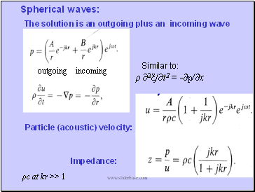 Spherical waves: