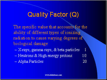 Quality Factor (Q)