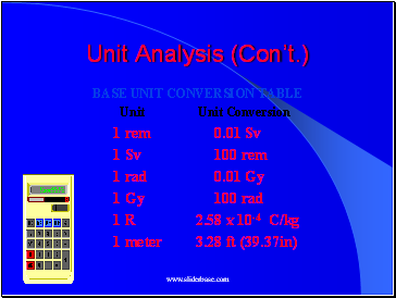 Unit Analysis (Cont.)