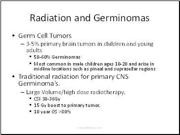 Radiation and Germinomas
