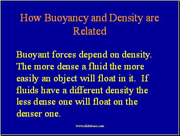 How Buoyancy and Density are Related