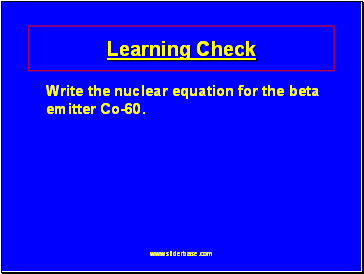 Learning Check