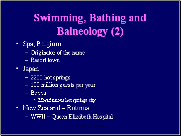 Swimming, Bathing and Balneology (2)