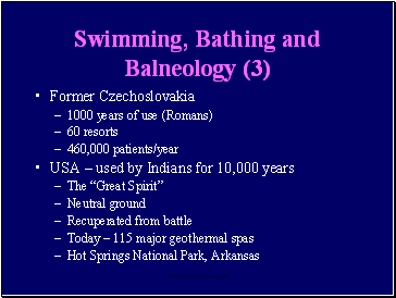 Swimming, Bathing and Balneology (3)