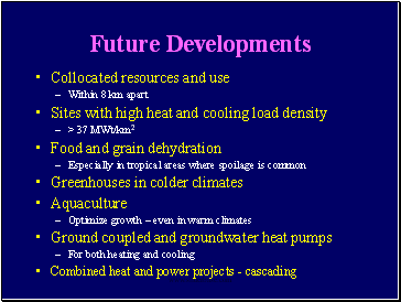 Future Developments