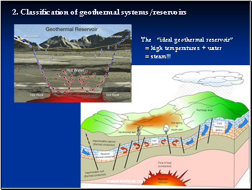 Classification of geothermal systems/reservoirs