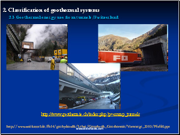 2. Classification of geothermal systems