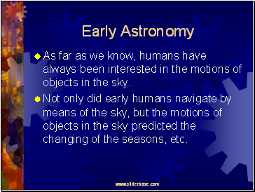 Early Astronomy