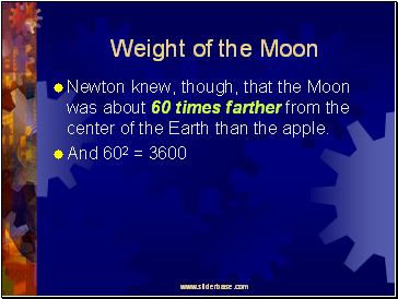 Weight of the Moon