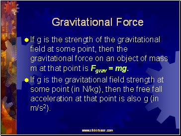 Gravitational Force