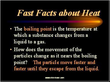 Fast Facts about Heat