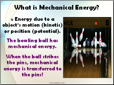 What is Mechanical Energy?